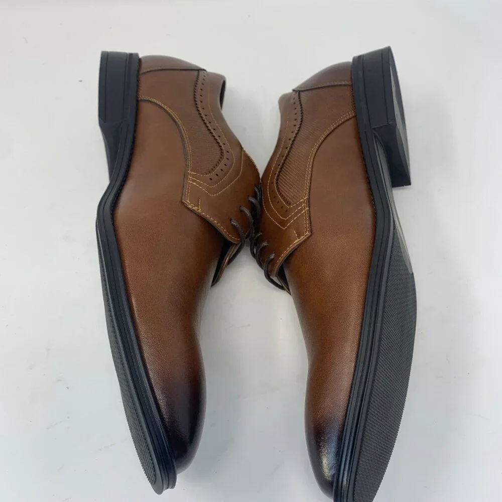 Xray Apollo XRW2864 Dress‎ Shoes Men's 10.5 Cognac Leather Lace Up Oxfords 8133